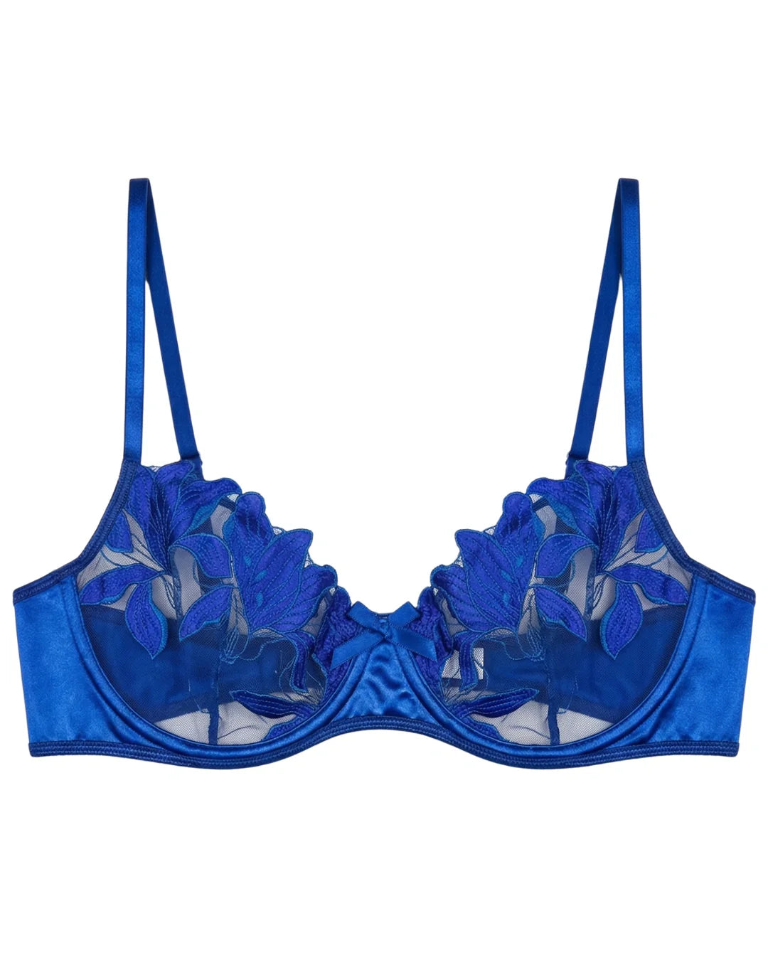 Non Padded Bra Set - Petal Luxe - Blue