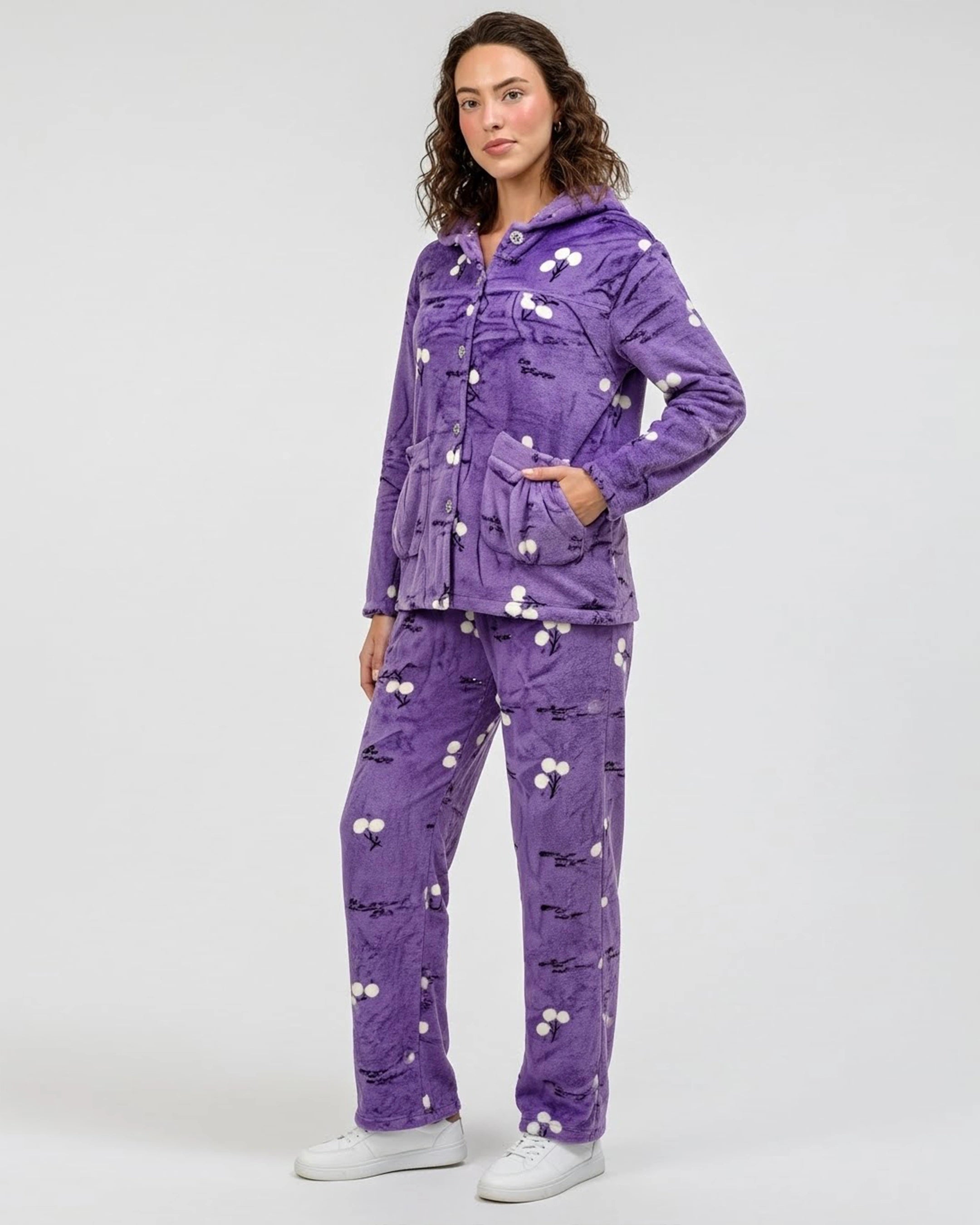 Fleece Pajama Suit - Violet Comfort