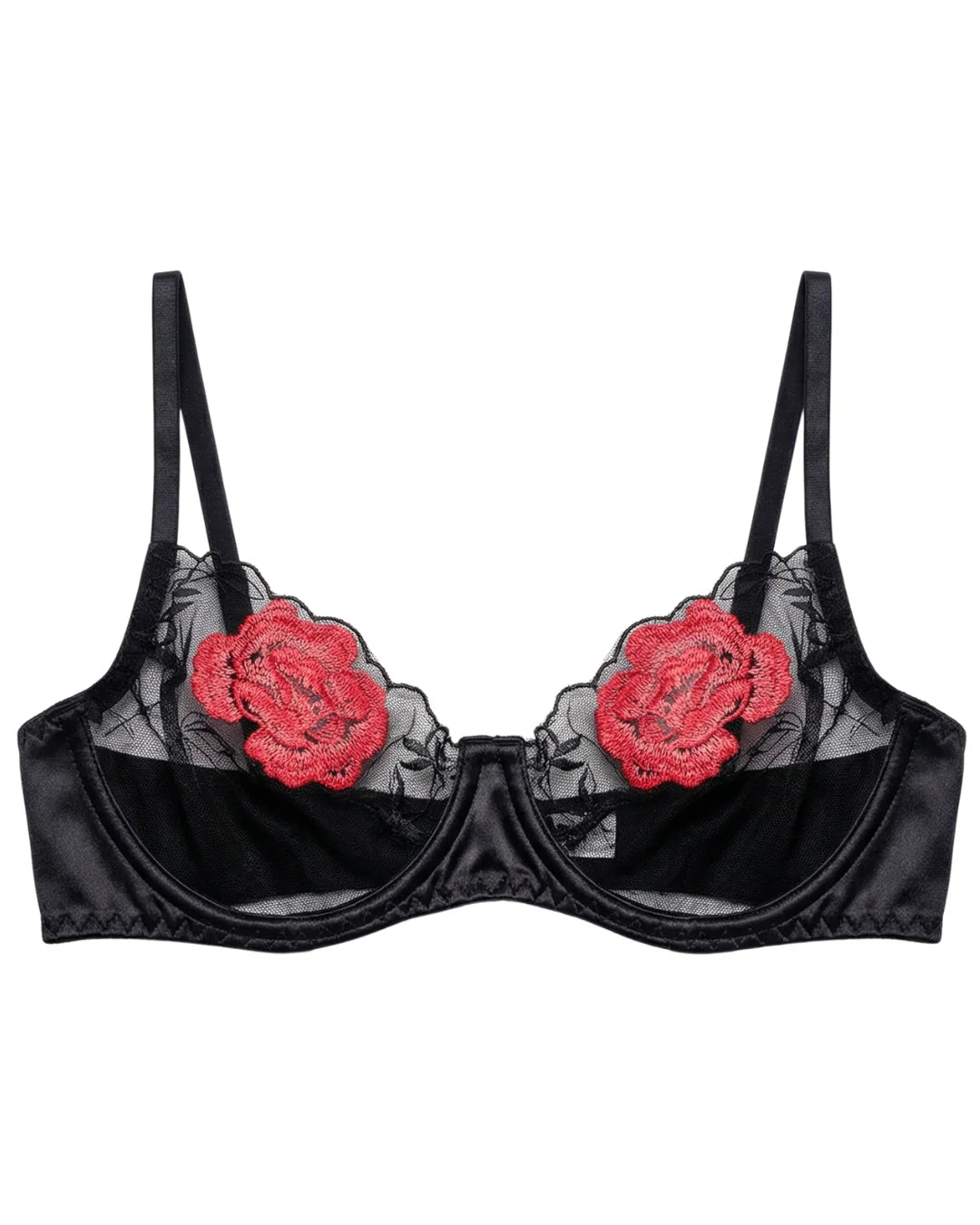 Non Padded Bra Set - Solea - Black