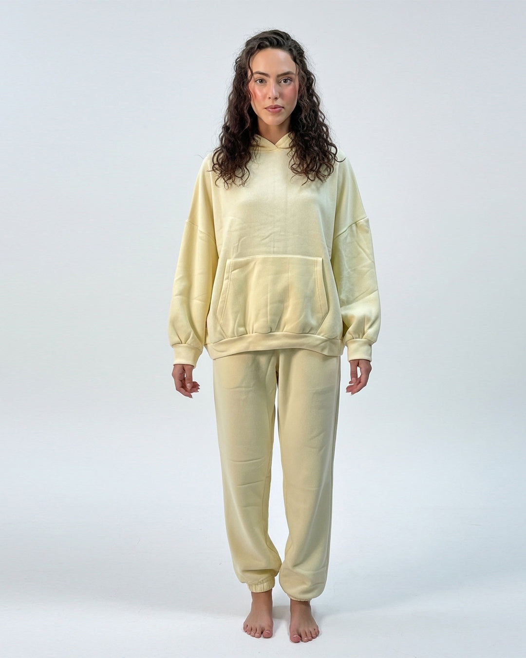 Fleece Tracksuit – Comfy Day - Lemon