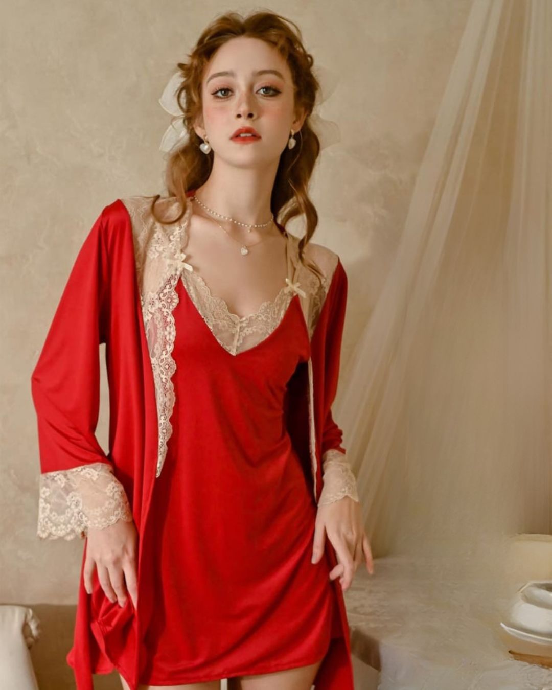Lingerie Set with Gown - Moulin