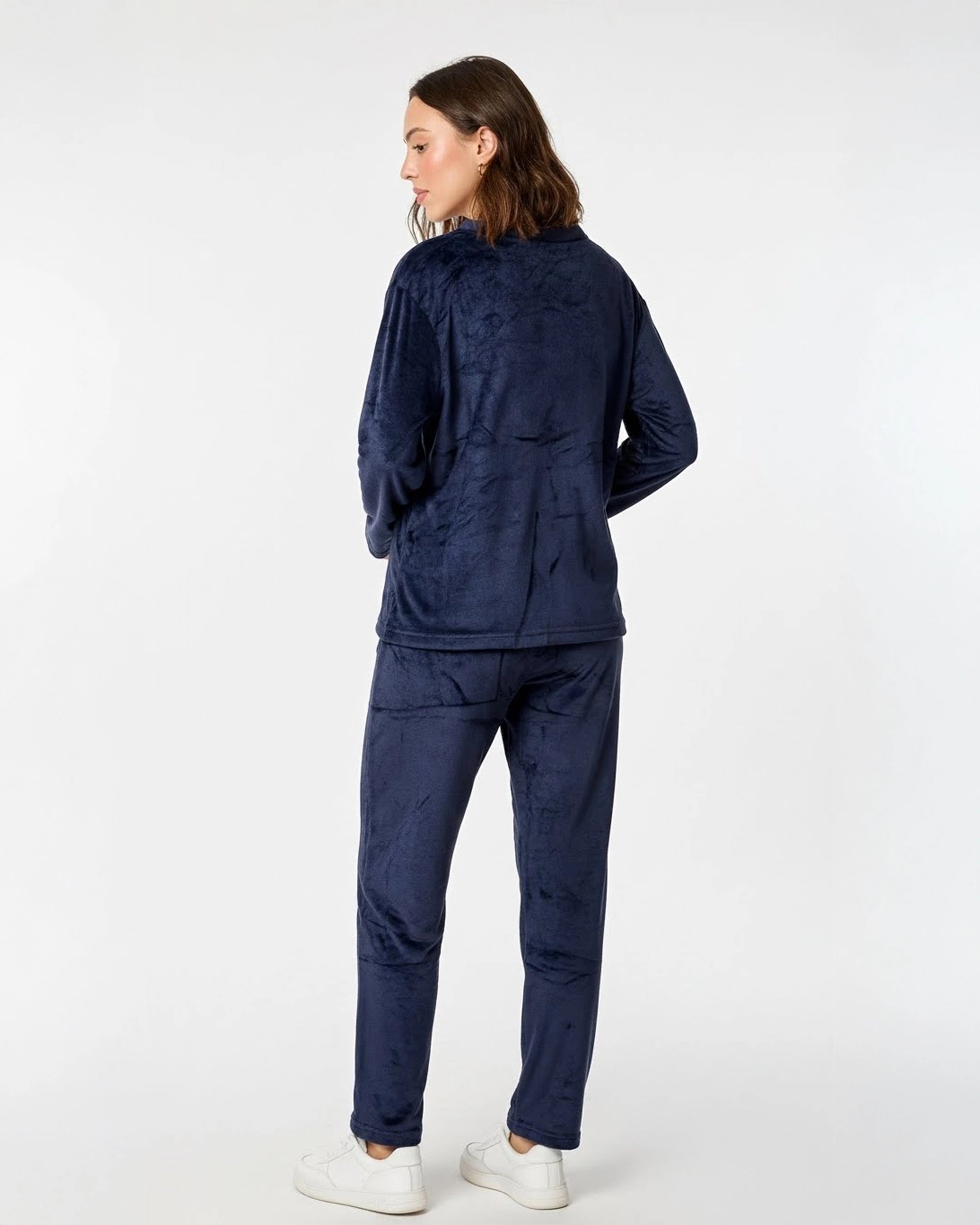 Fleece Pajama Suit - Blue Teddy