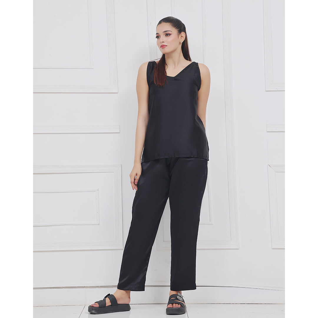 Silk Sleeveless Pj Suit - Dream Silk