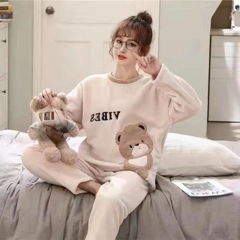 Fleece Pajama Suit - Soft Mood