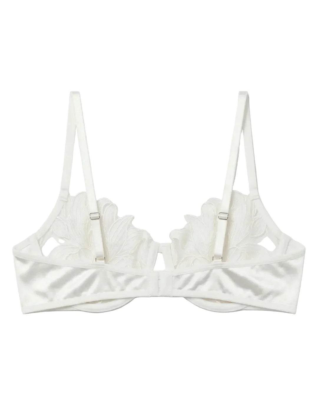 Non Padded Bra Set - Roselle Bloom - White
