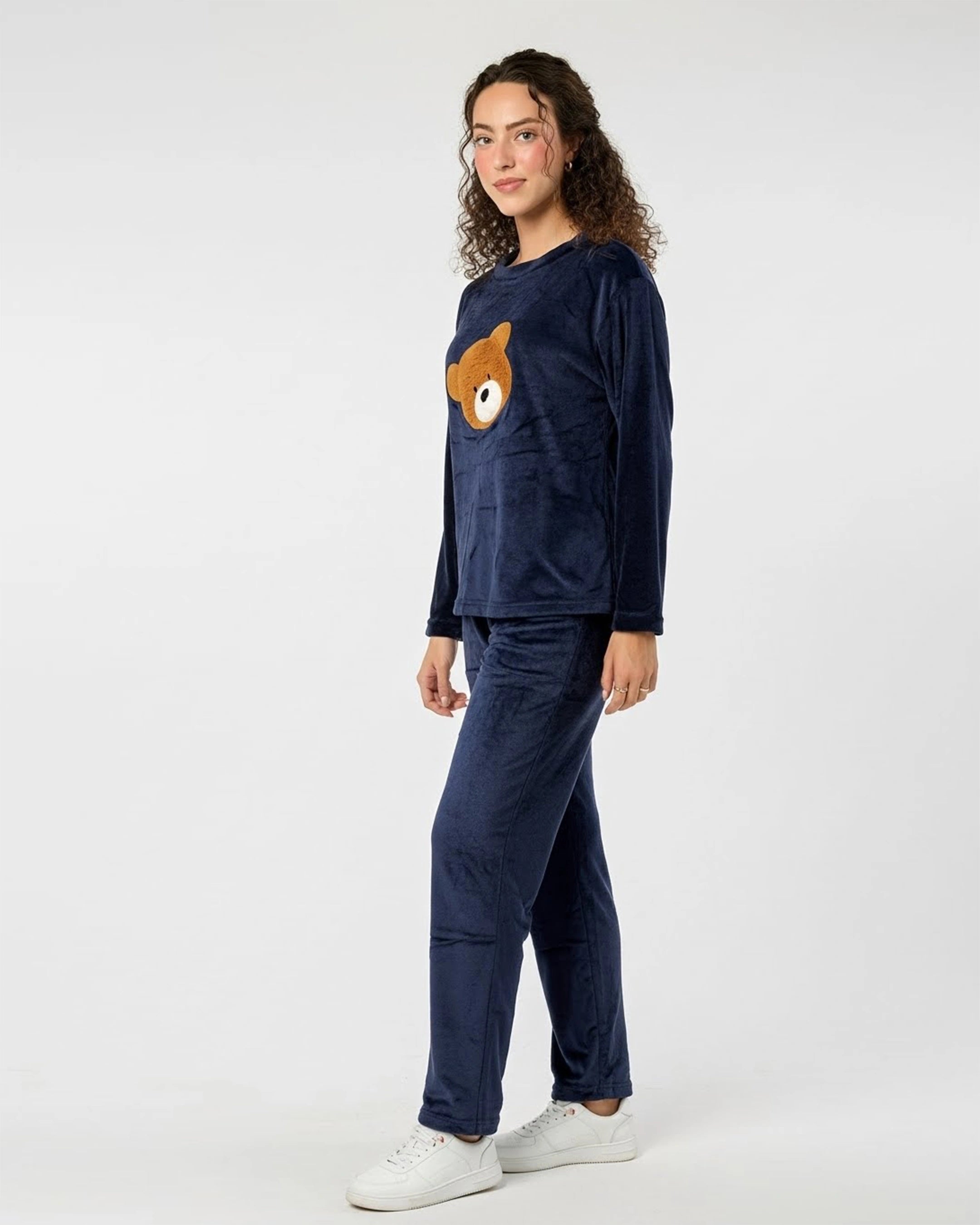 Fleece Pajama Suit - Blue Teddy