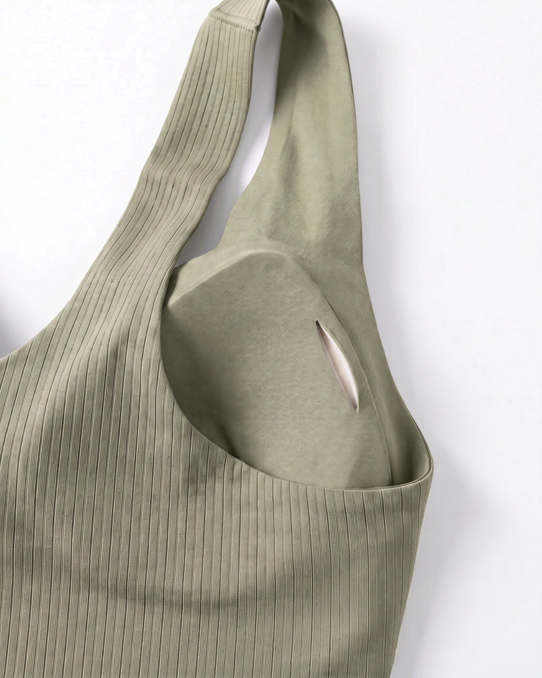 Front-Button Bra - Zova - Olive Green