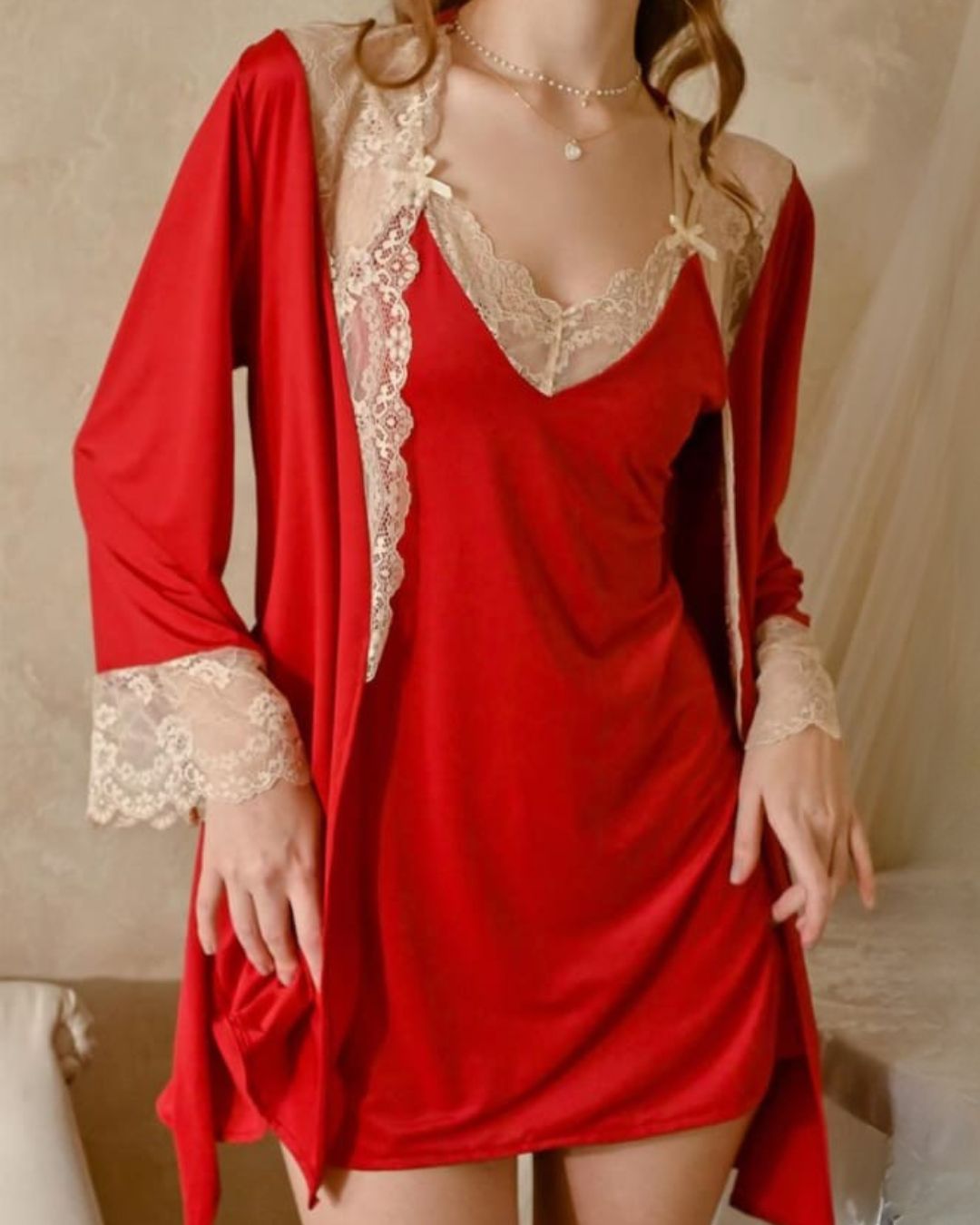 Lingerie Set with Gown - Moulin