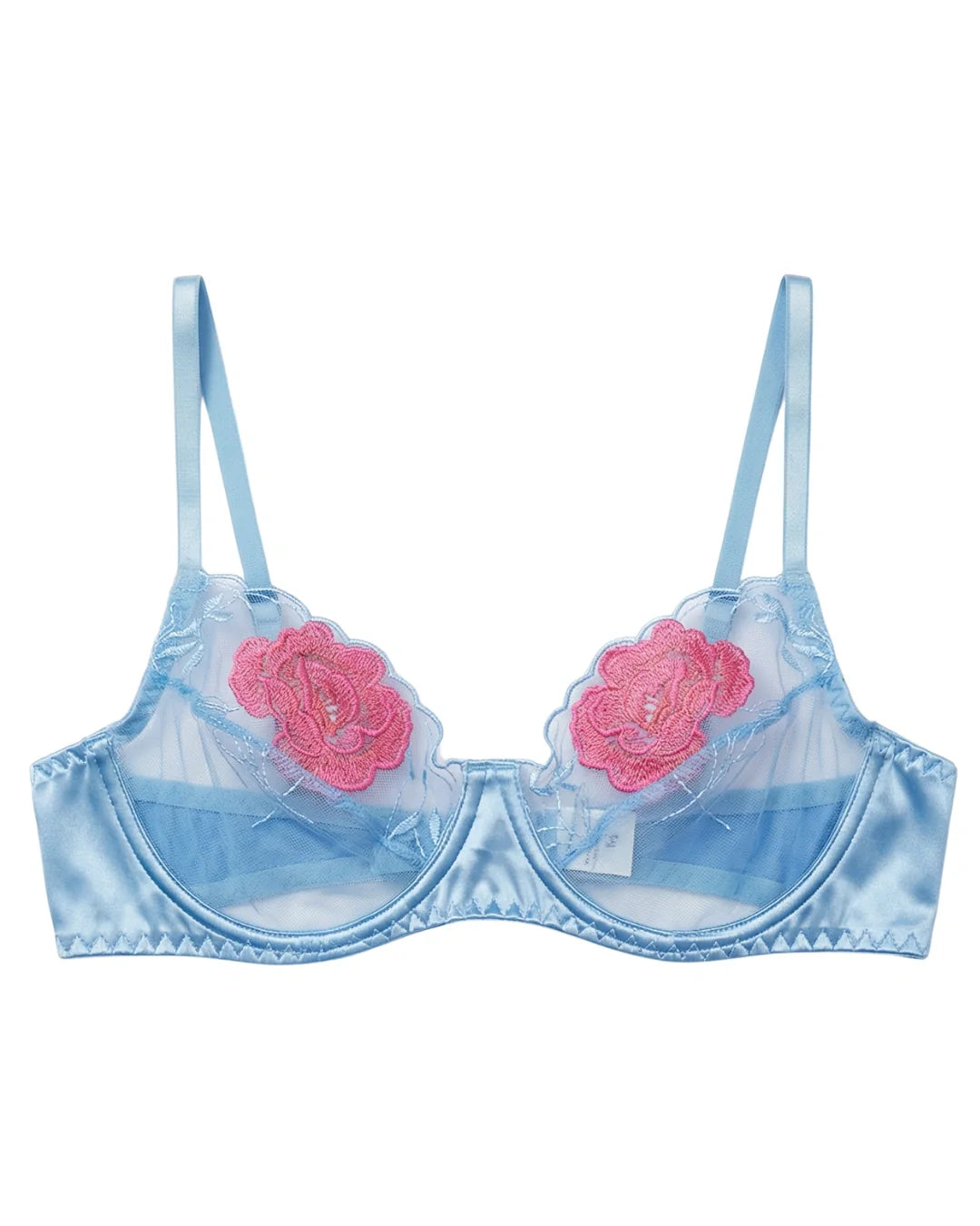 Non Padded Bra Set - Solea - Blue