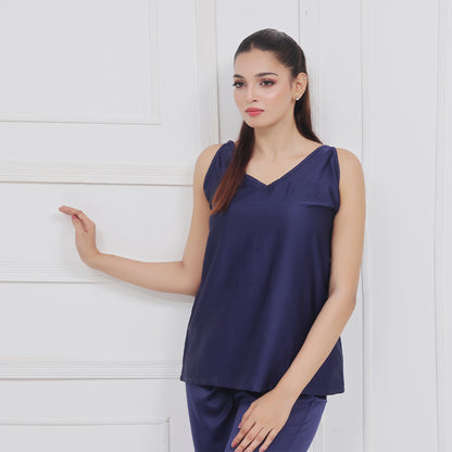 Silk Sleeveless Pj Suit - Dream Silk