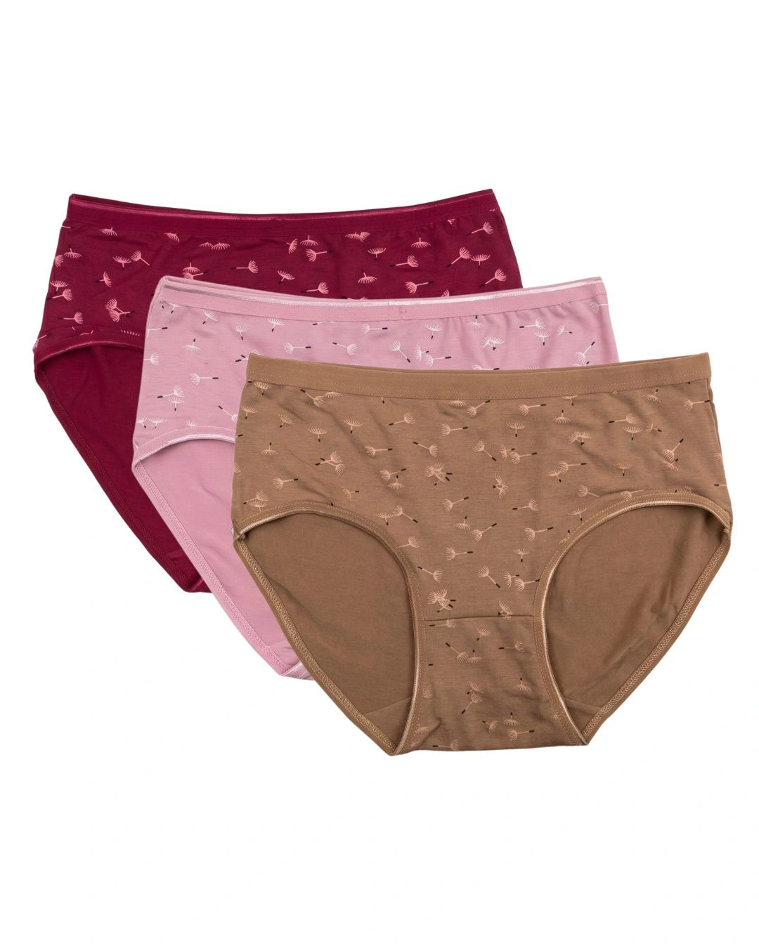 Pack Of 3 - Brief Panty - Flowen