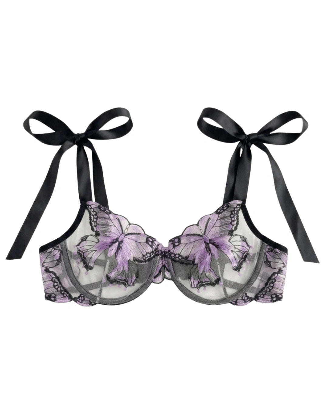 Non Padded Bra Set - Orlisse - Purple