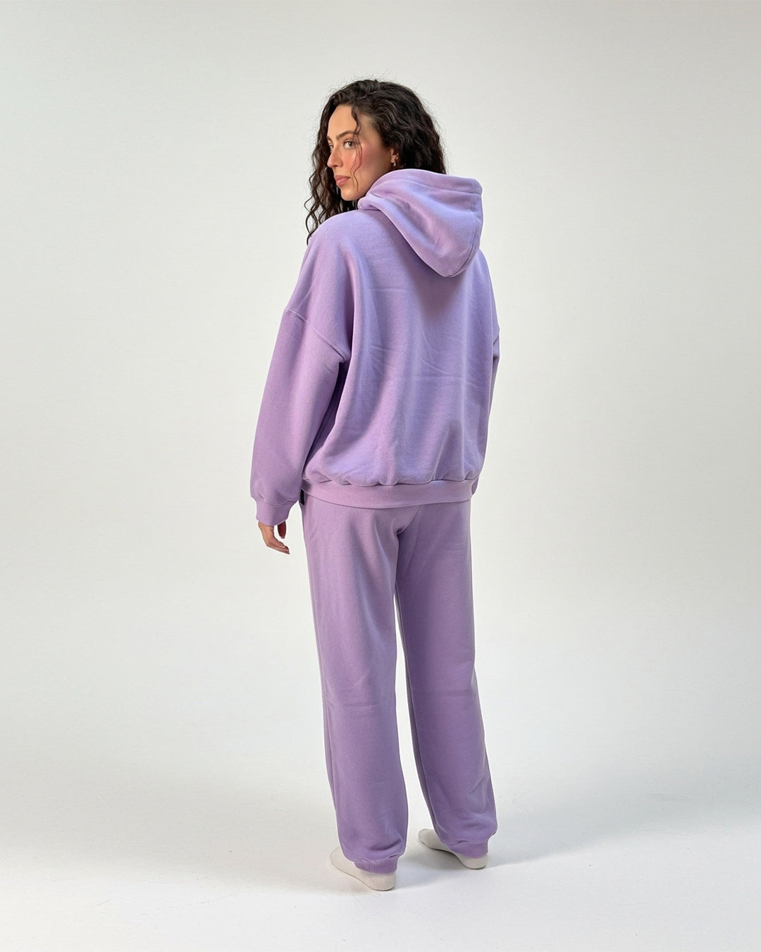 Fleece Tracksuit – Comfy Day - Purple