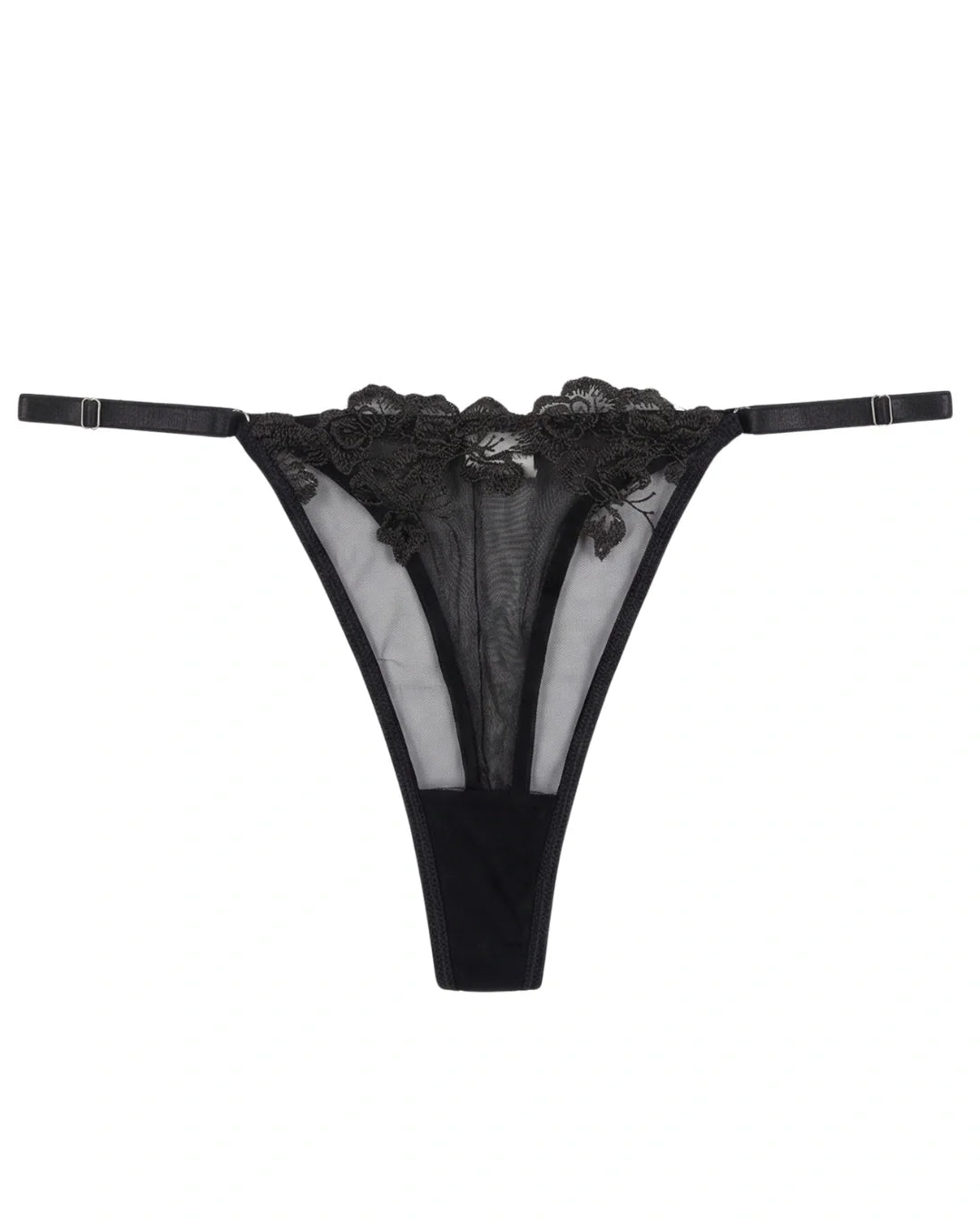 Non Padded Bra Set - Noir Whisper - Black