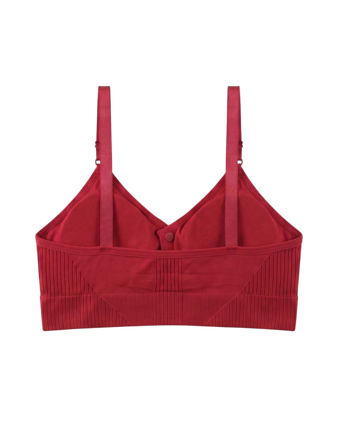 Seamless Front-Button Bra - Viona - Maroon
