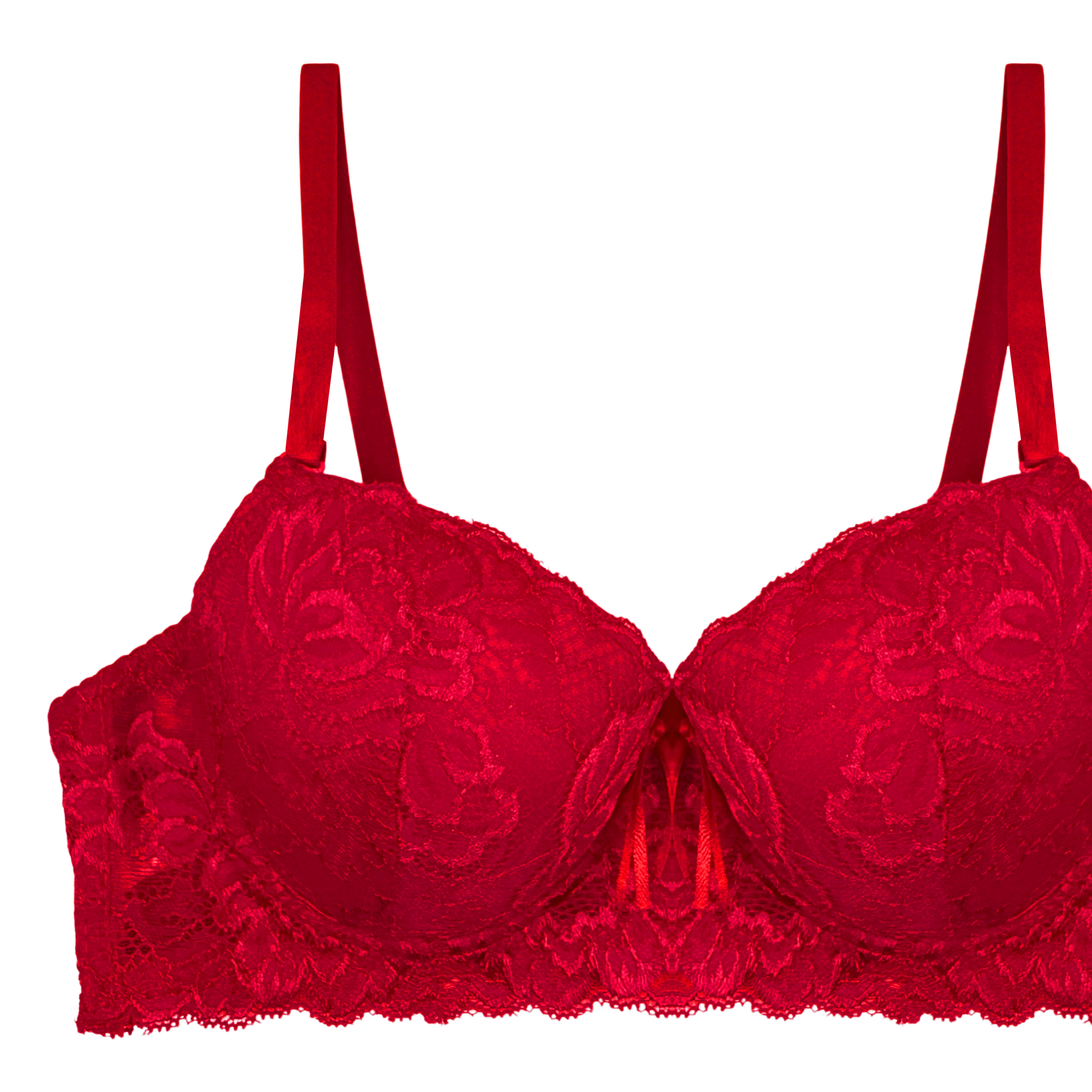 Rosy Maroon Embroidered Padded Bra and Panty Set
