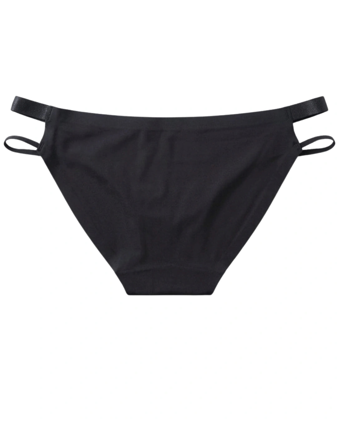 Seamless Bikini Panty - Veloura Strap - Black