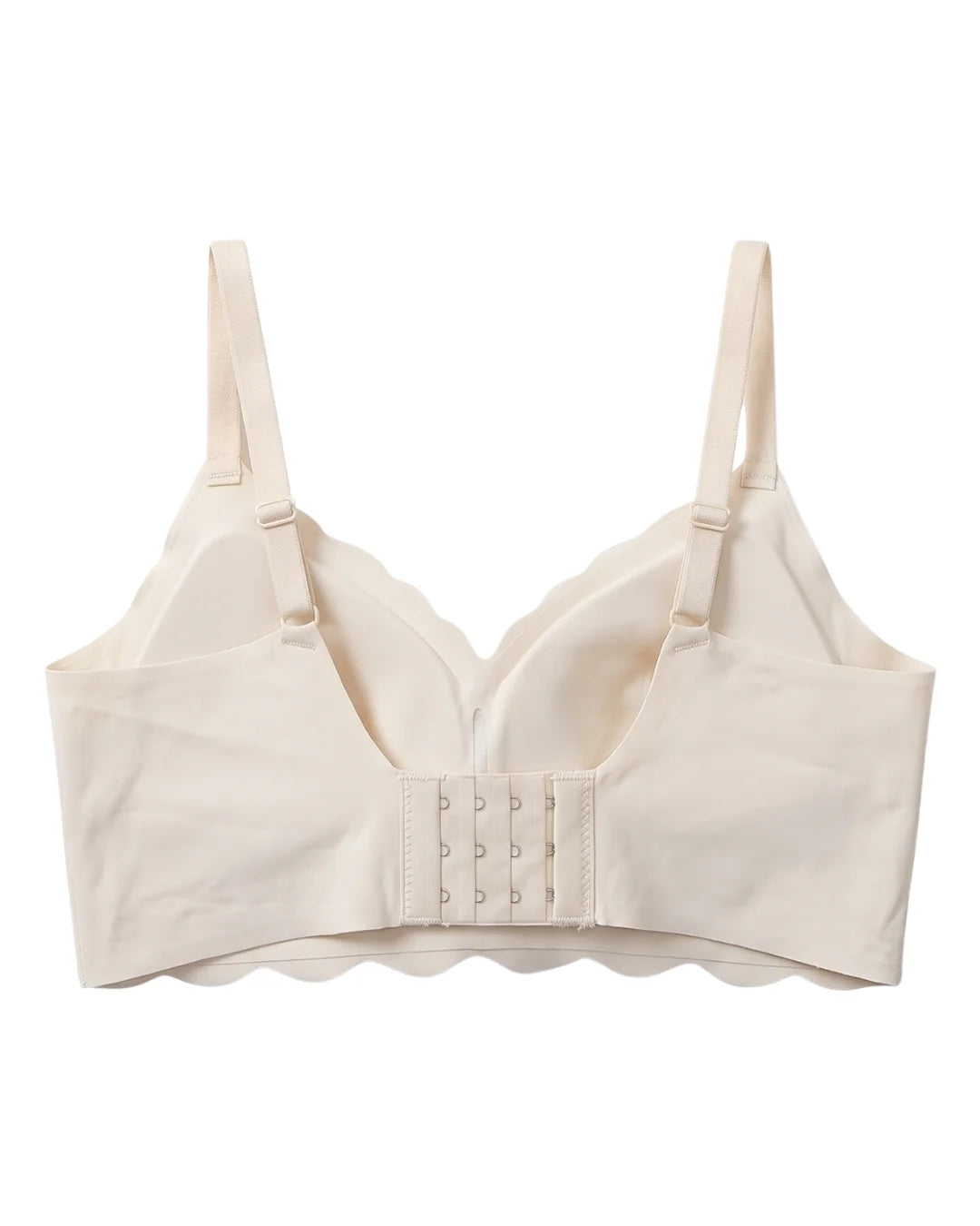 Seamless Padded Bra - Scallop Heart - Skin