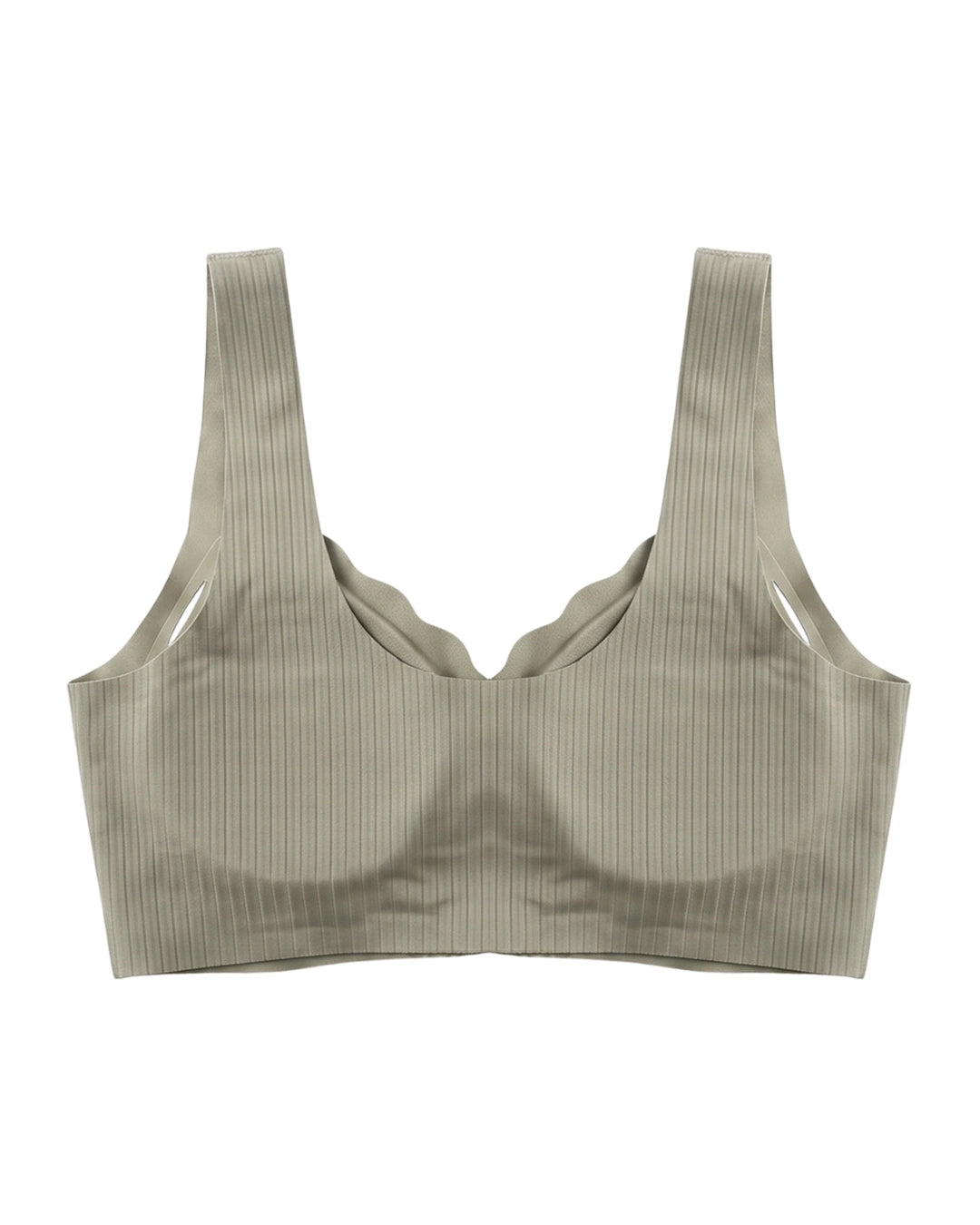 Front-Button Bra - Zova - Olive Green