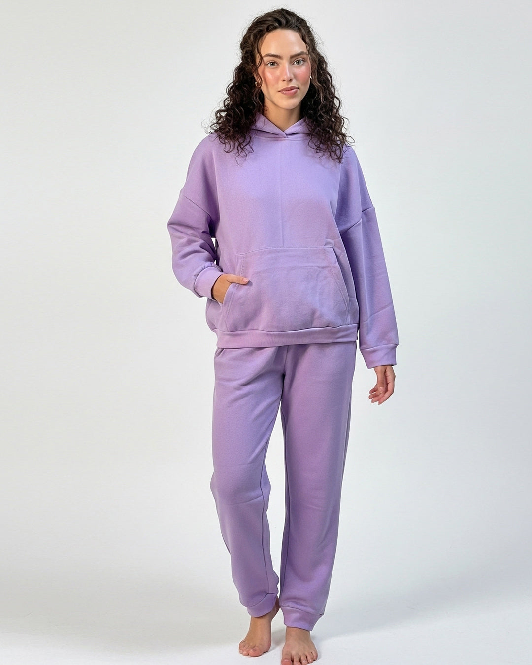 Fleece Tracksuit – Comfy Day - Purple