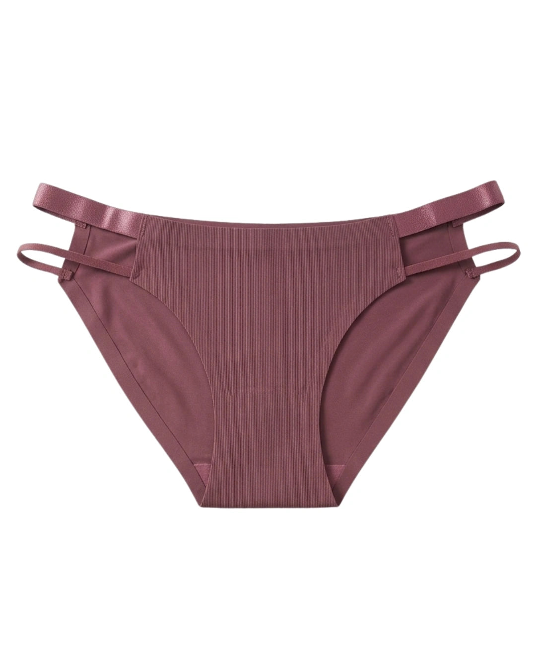Seamless Bikini Panty - Veloura Strap - Plum