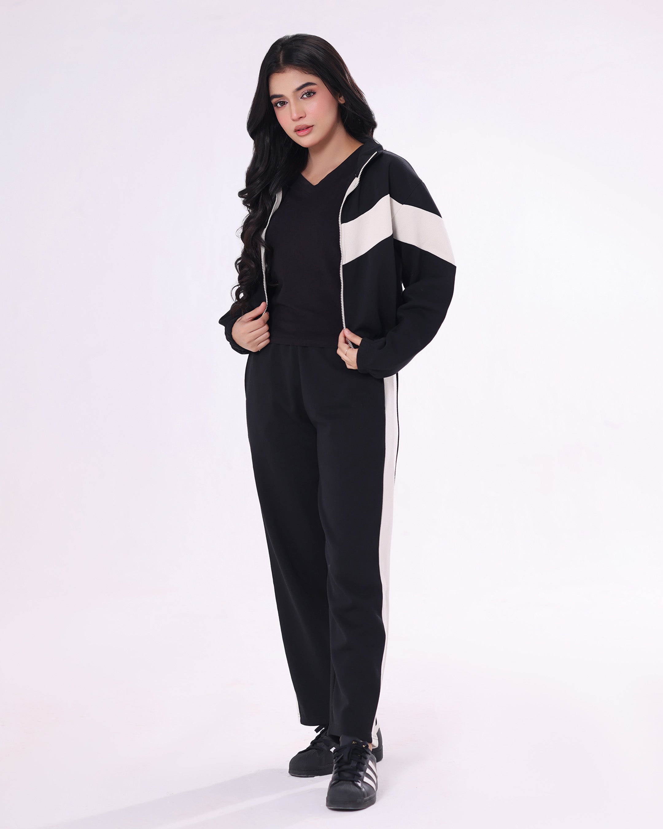Fleece Tracksuit – Cool Fit - Black