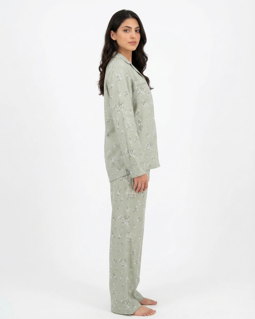 Linen Pajama Suit - Breeze Night