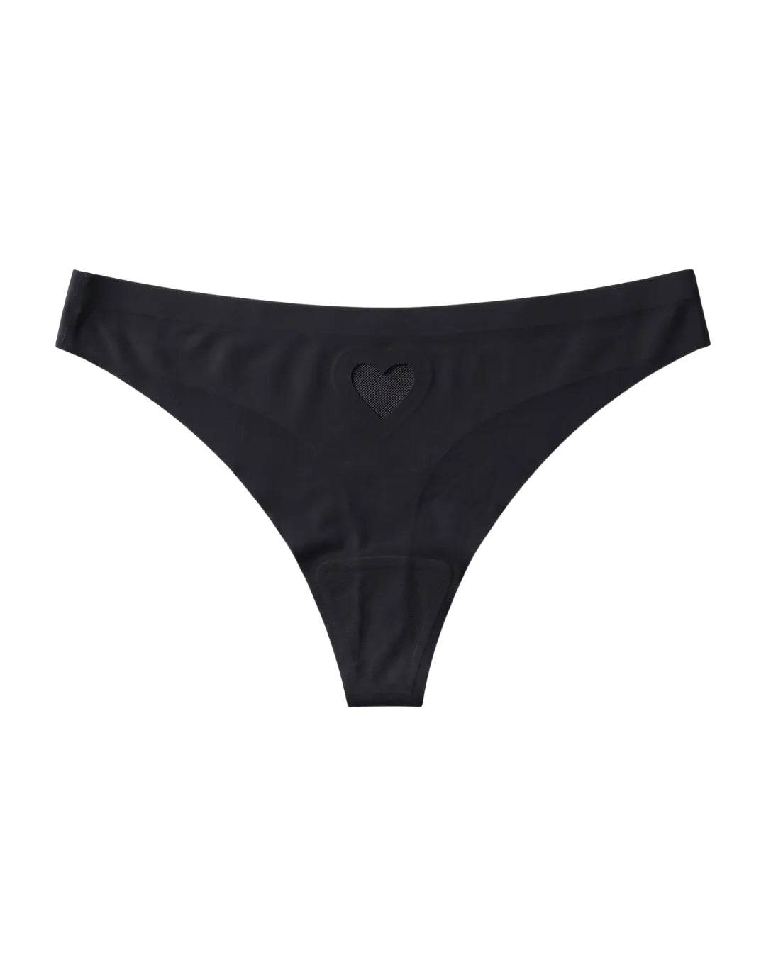 Seamless Thong Panty - Love - Black