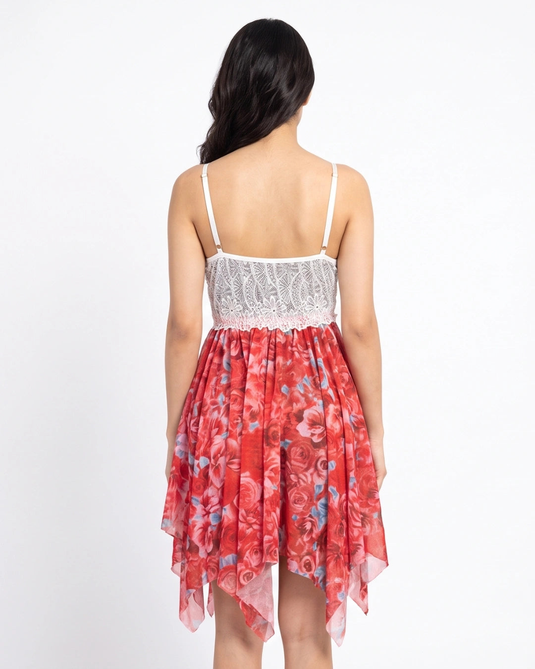 Babydoll Lingerie - Florelle -  Red