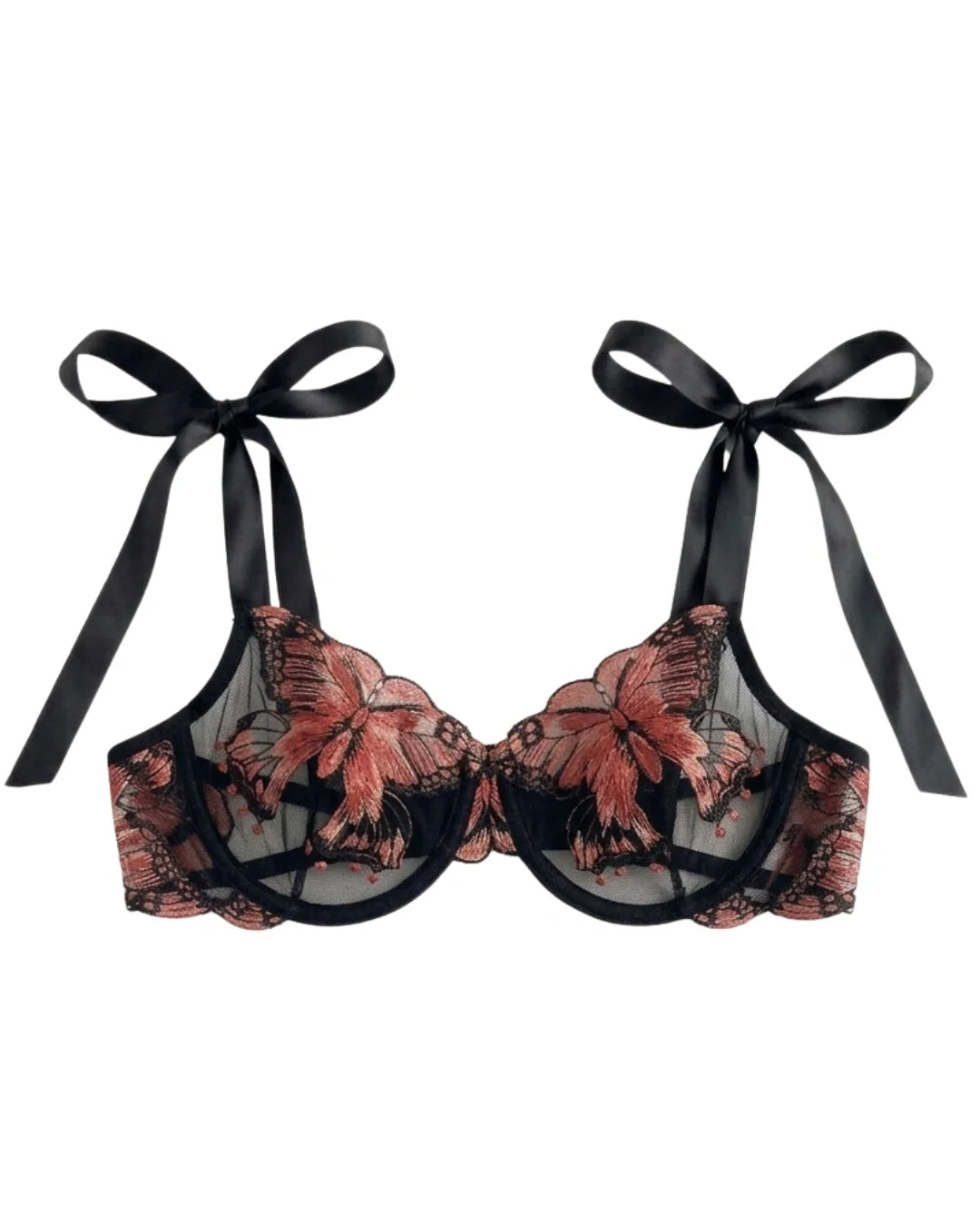 Non Padded Bra Set - Orlisse - Pink