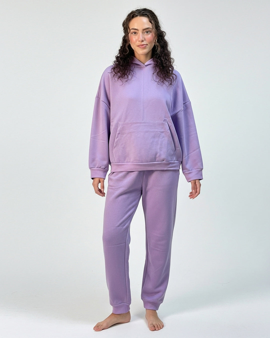 Fleece Tracksuit – Comfy Day - Purple