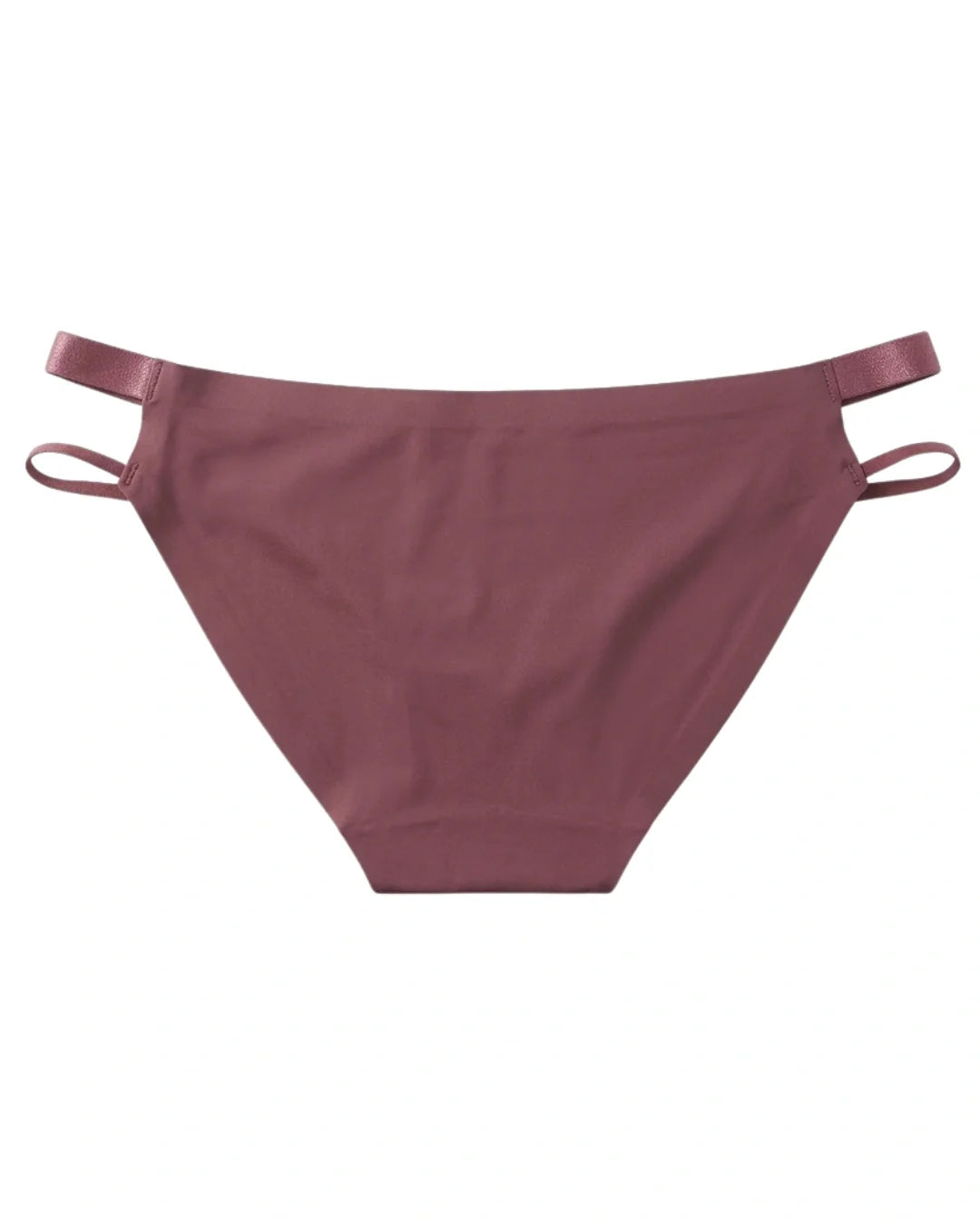 Seamless Bikini Panty - Veloura Strap - Plum