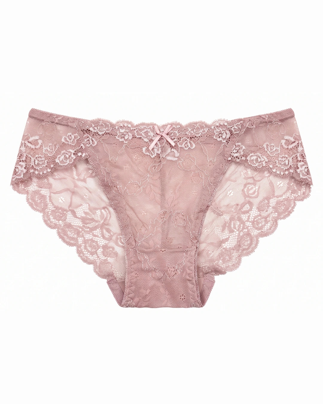 Brief Panty - Floral Lace - Champagne