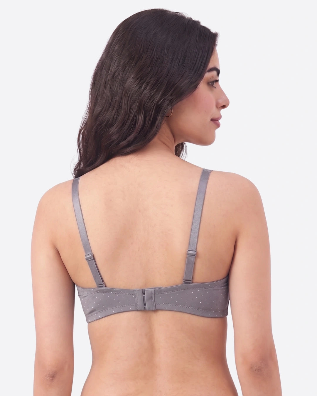 Padded Non Wired T-Shirt Bra - June - Grey
