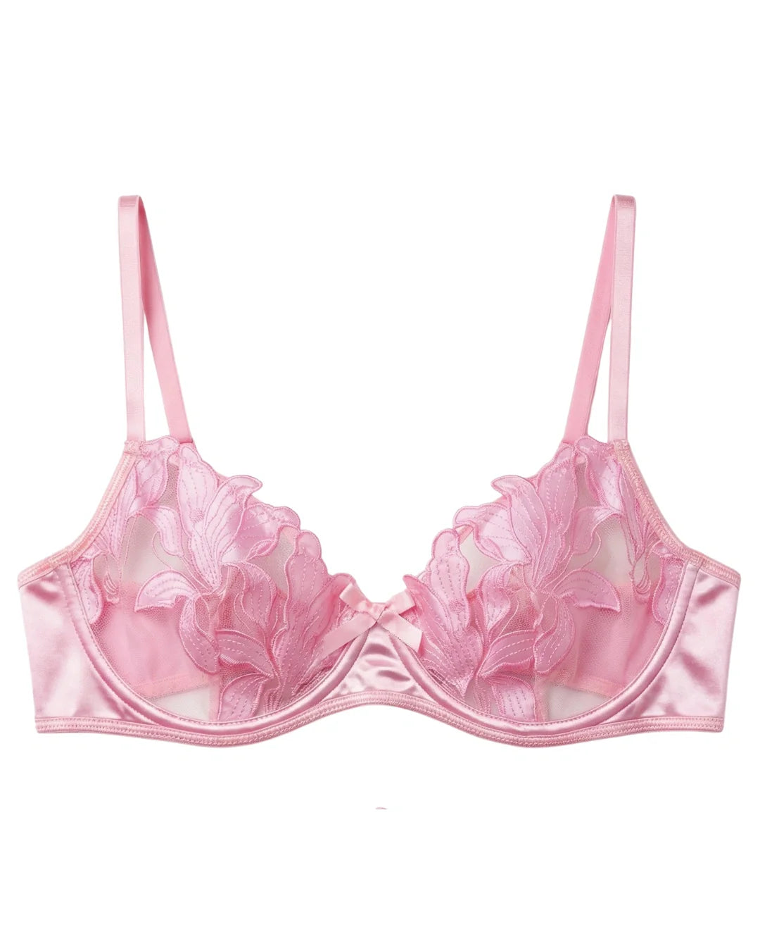 Non Padded Bra Set - Petal Luxe - Pink