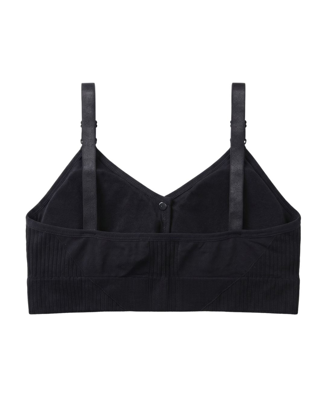 Seamless Front-Button Bra - Viona - Black