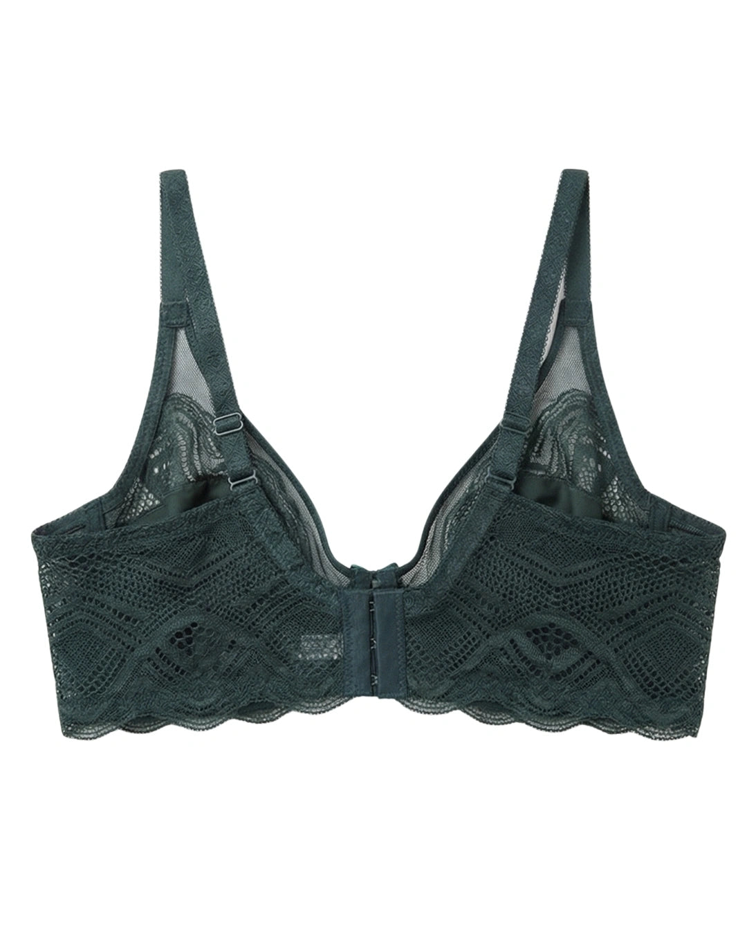 Non-Padded Lace Bra - June - Green