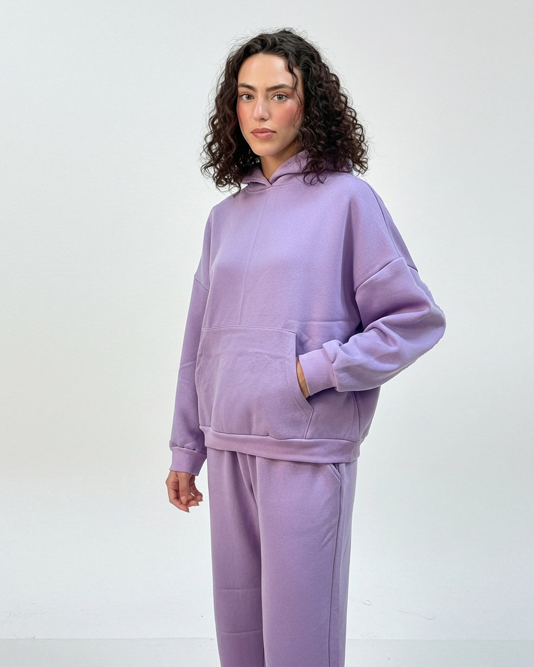Fleece Tracksuit – Comfy Day - Purple