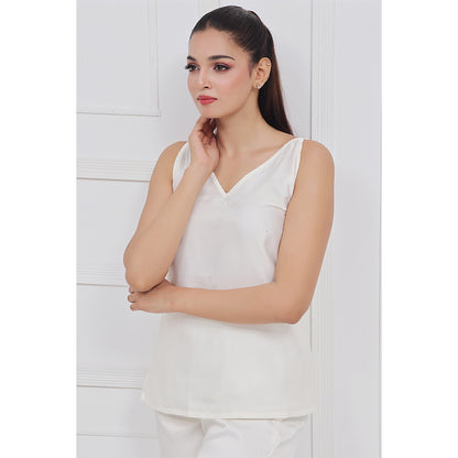 Silk Sleeveless Pj Suit - Dream Silk