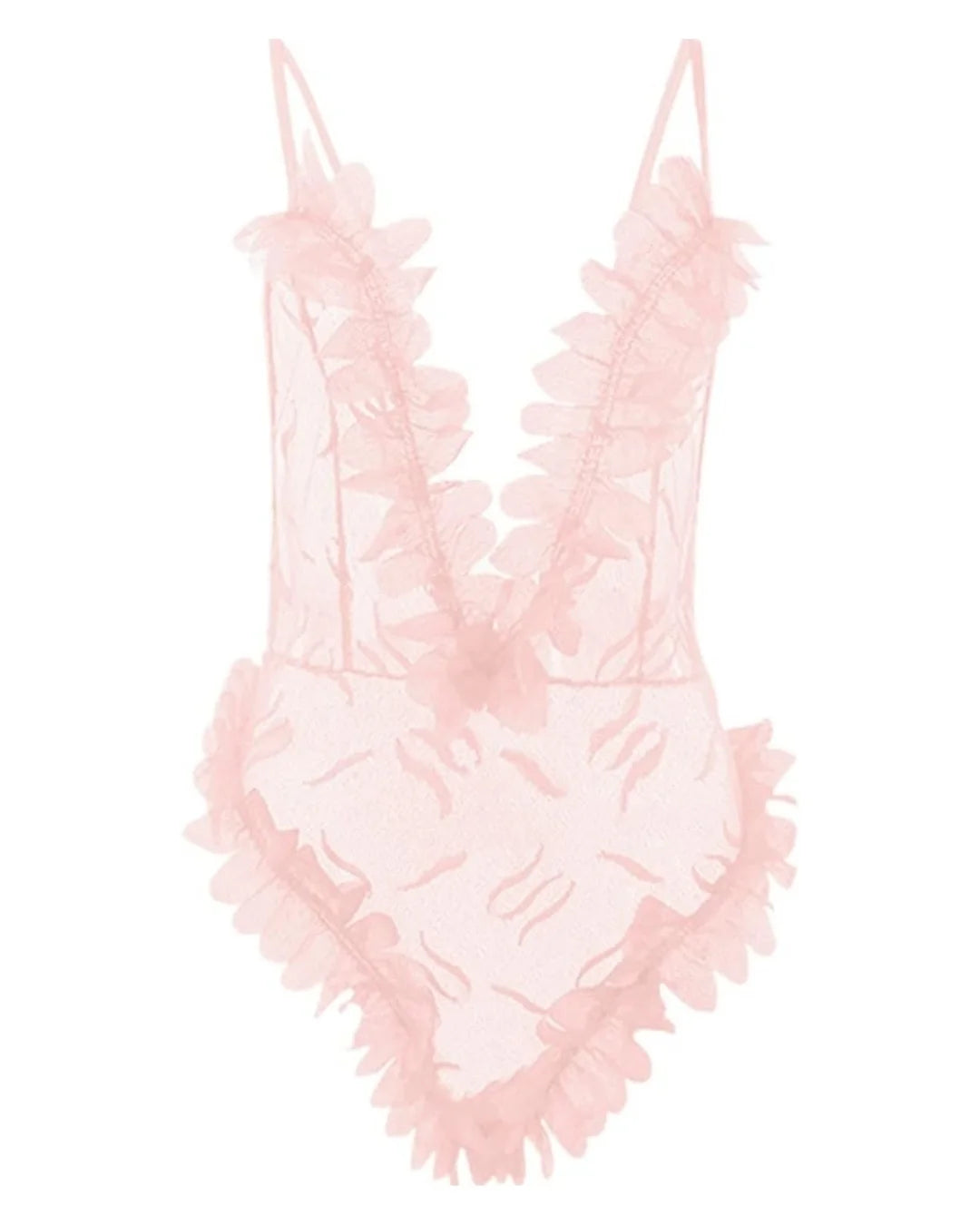 Babydoll Lingerie Bodysuit - Florence - Pink