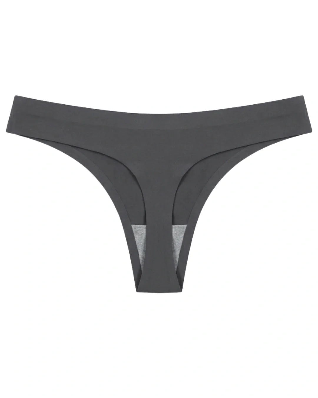 Seamless Thong  - Scarlet - Grey