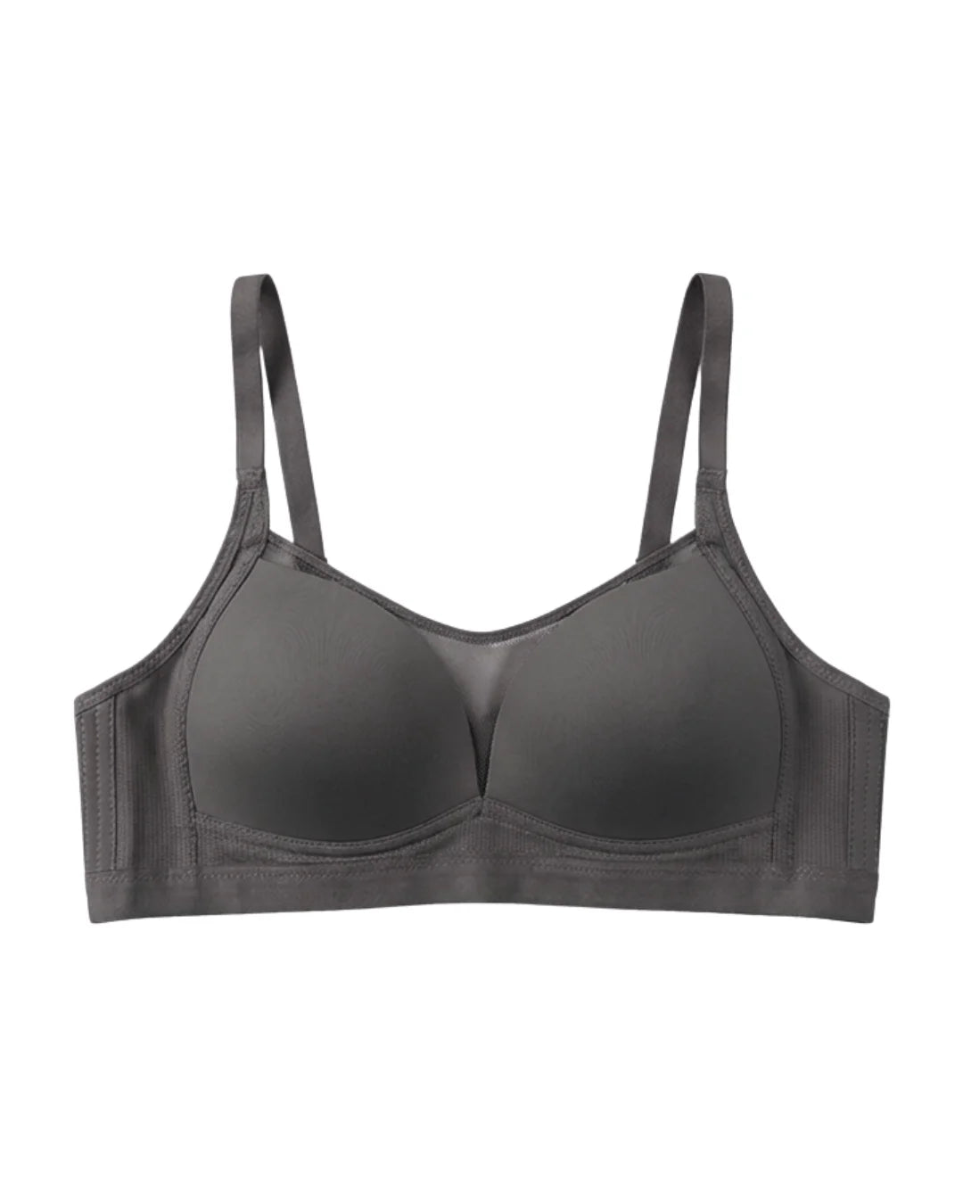 Light Padded Non-Wired T-Shirt Bra - Belle - Charcoal