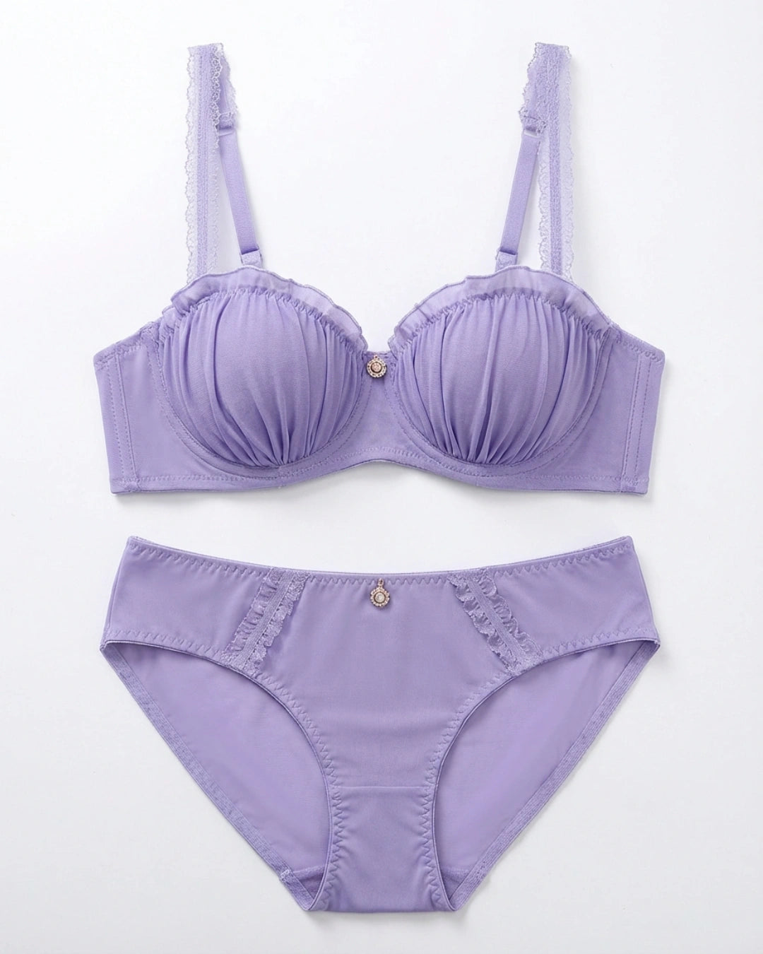 Padded Bra Set -  Lilac Muse