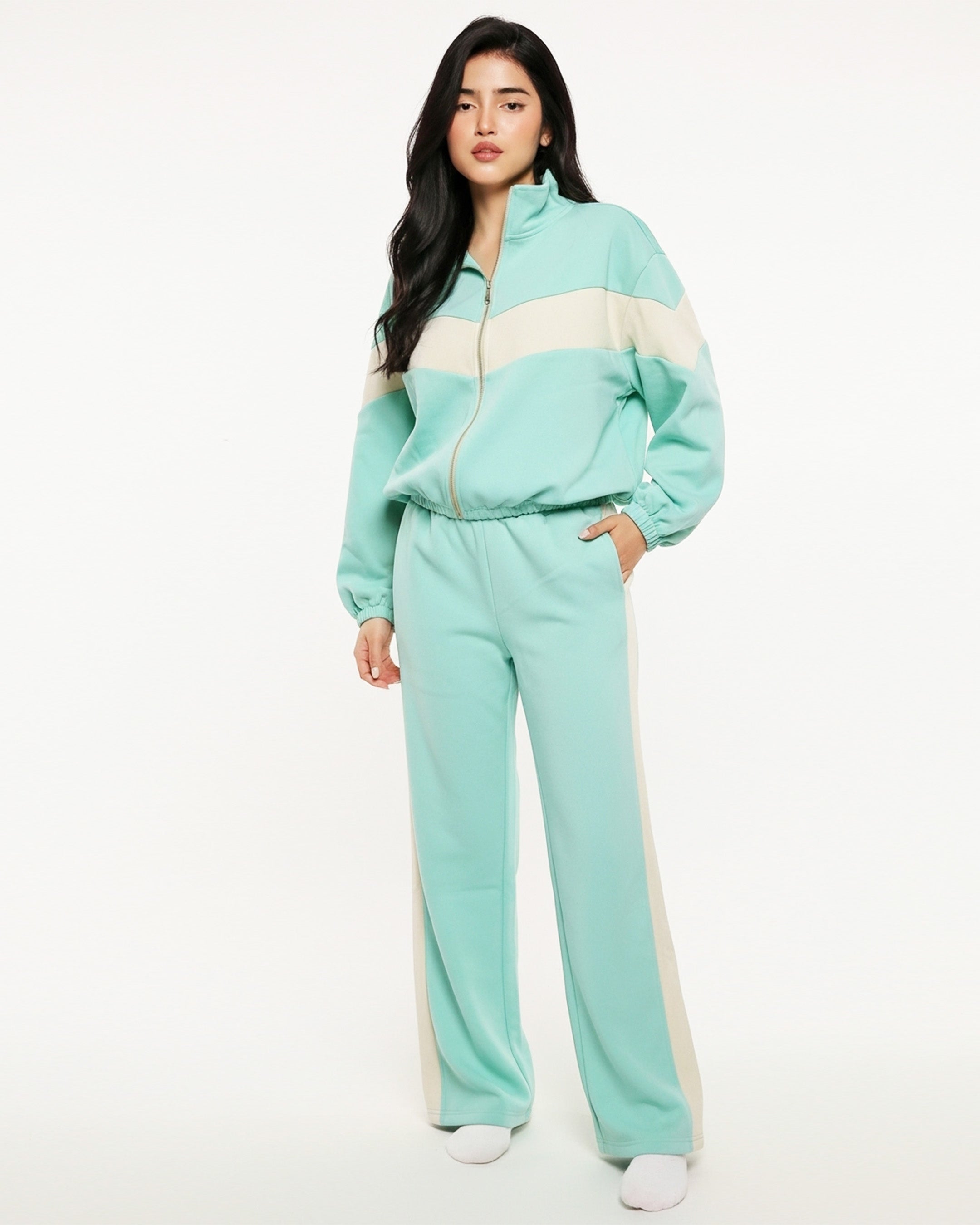 Fleece Tracksuit – Cool Fit - Aqua