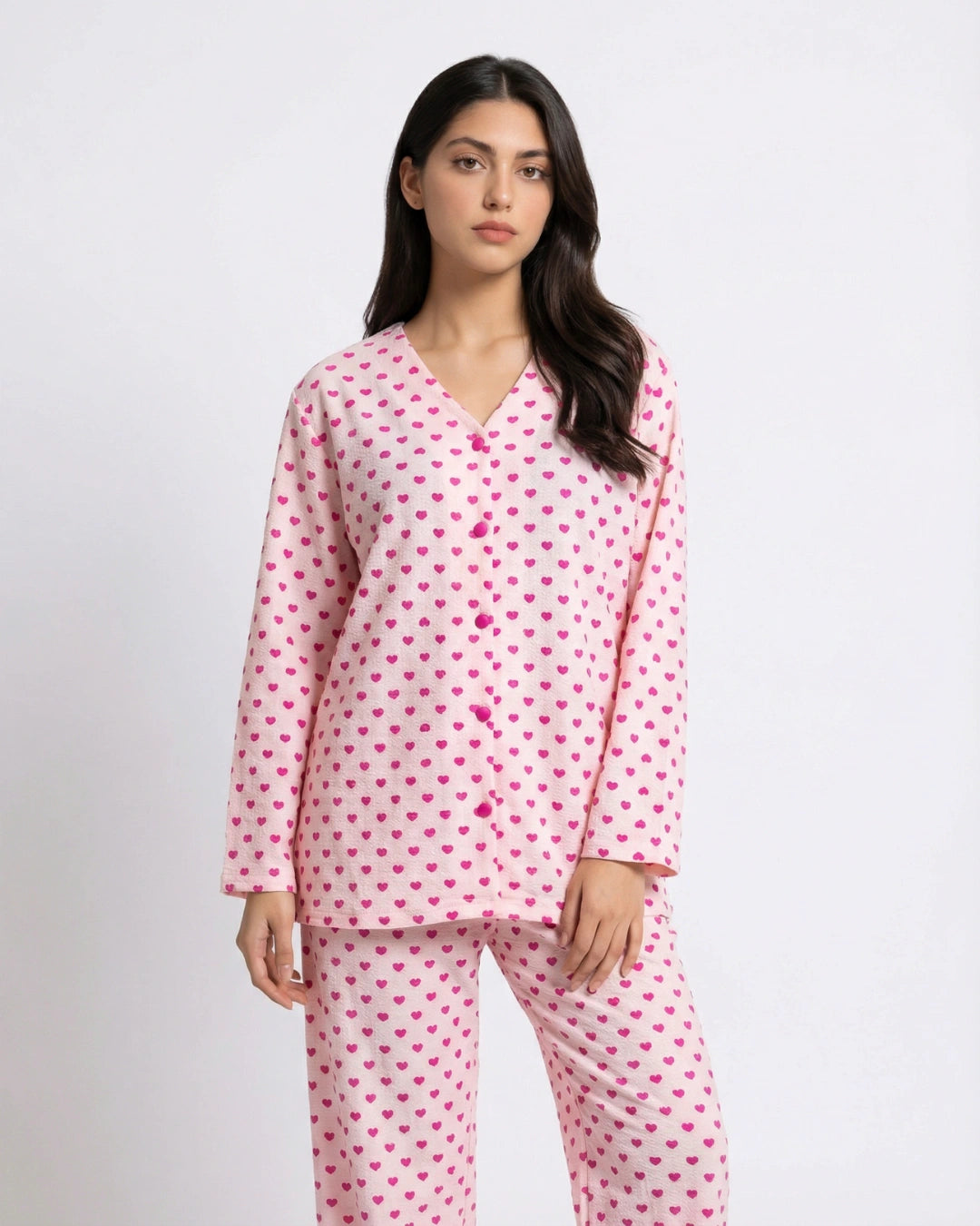 Summer Pajama Suit - Love Checks