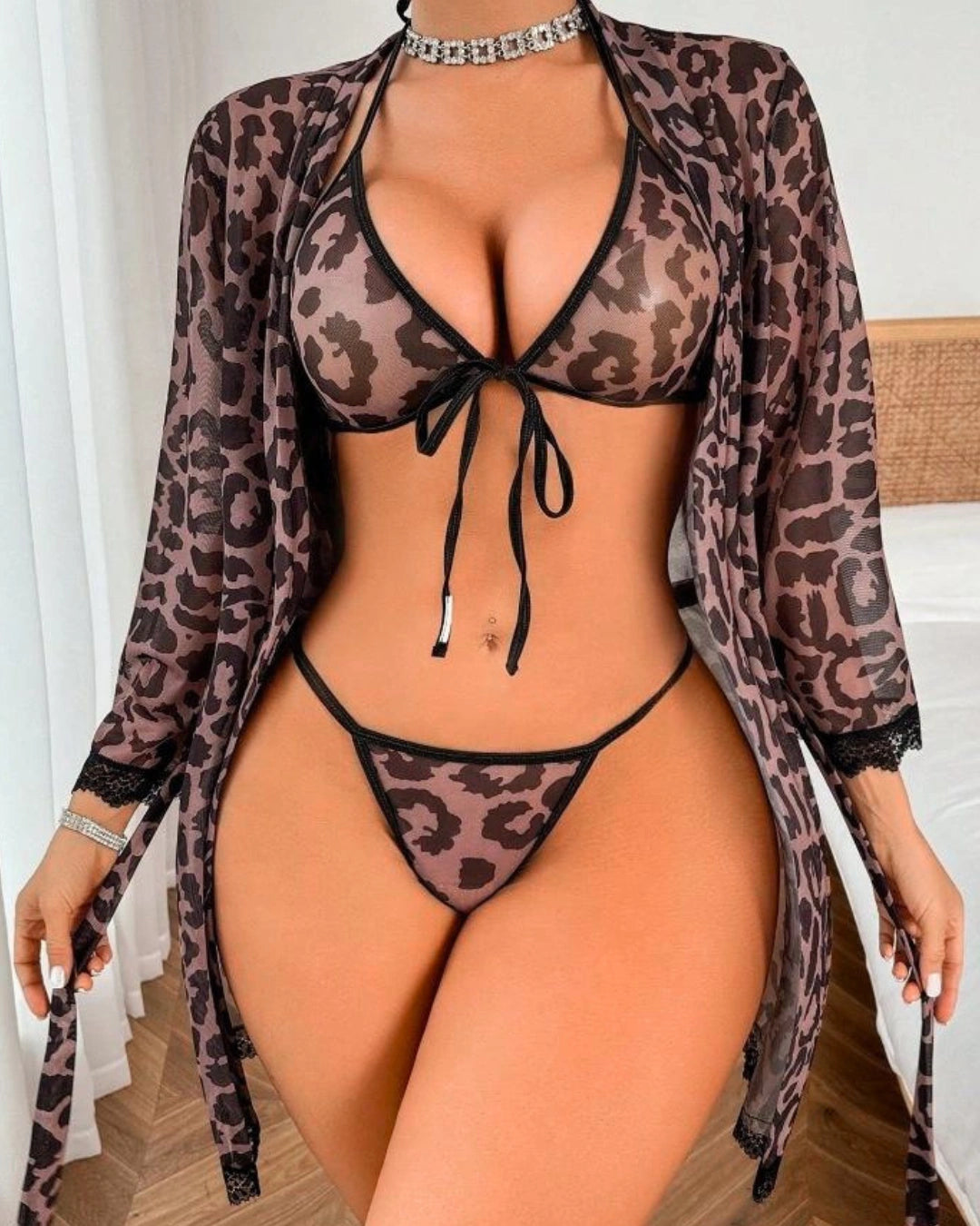 Lingerie Set with Gown - Zelora