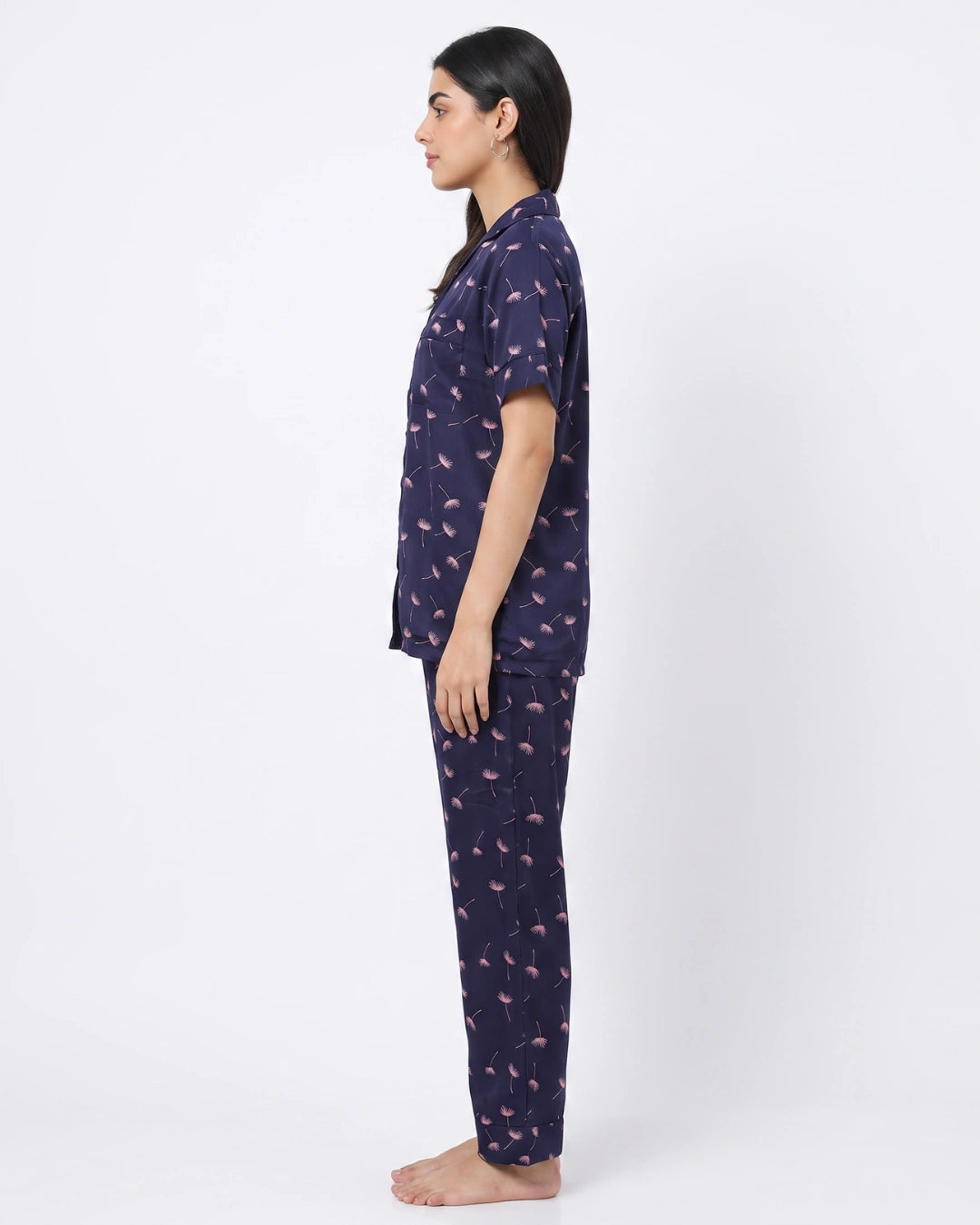 Linen PJ Set - Blue Blossom
