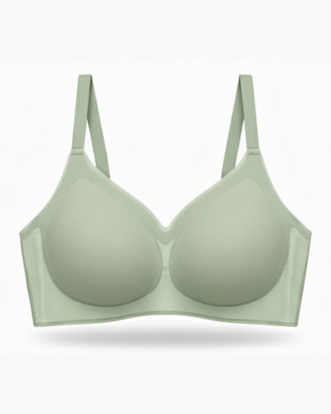 Padded Seamless Smooth Dot Bra - Green