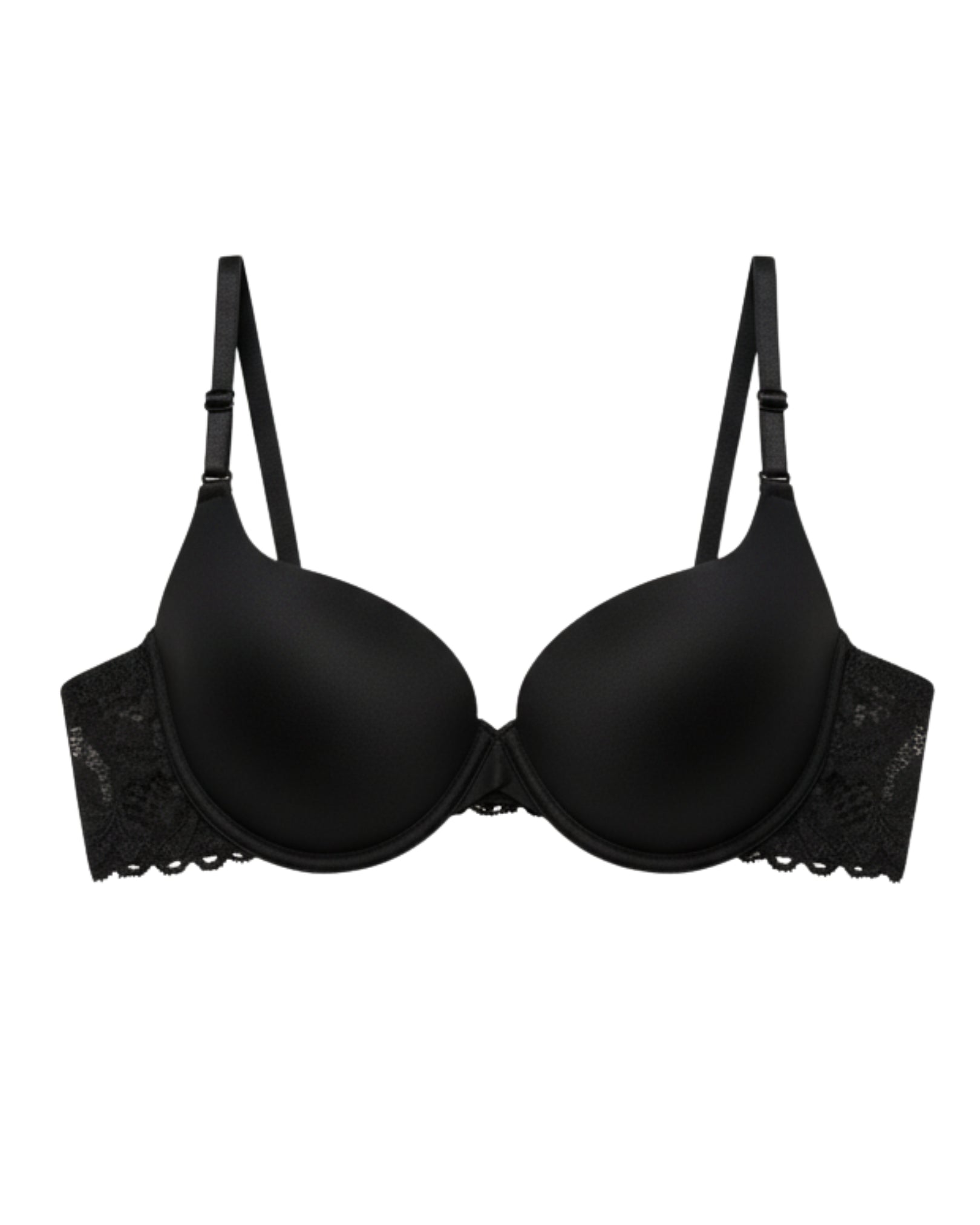 Padded T-Shirt Bra -Daily Comfort - Black