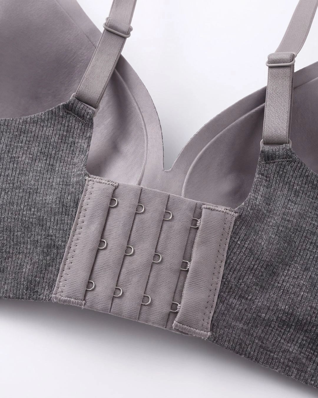Seamless Padded Bra - Rina - Charcoal
